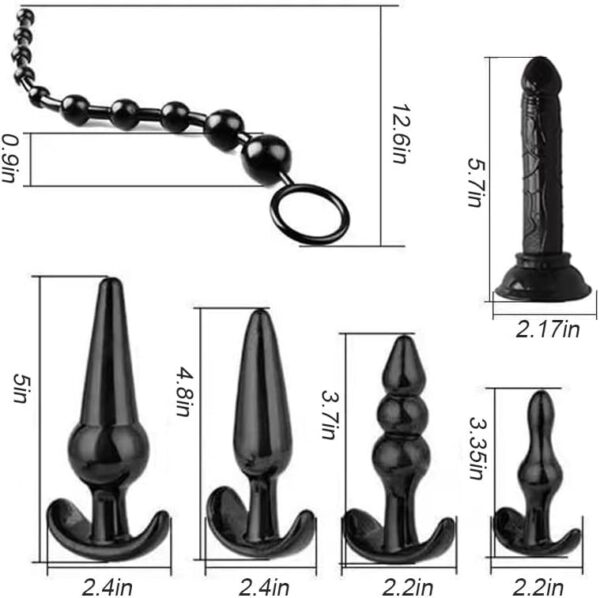 BDSM Toy for Adult Couples,34pcs Sex Toys Kit for Bondaged Restraints with Handcuffs Sex and Anal Plug Toys,Body-Safe Sexual Pleasure Tools for Women and Men - Image 3