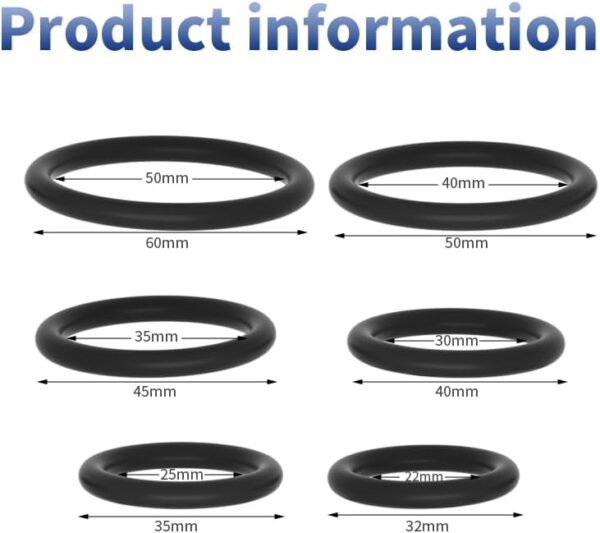 Newly Silicone Cock Ring for Men Erection Silicone for Male Penis Rings Rubber Couples Cock Rings Penis Ring for Men Soft Silicone Couples Cock Ring Sunglasses XLC26-71 - Image 4