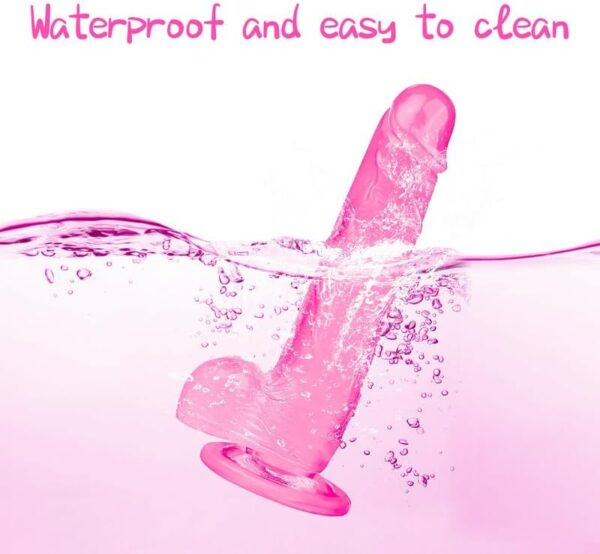 Dildo, Pink Dildos, Sexy Toys for Women, 8.5 inch Realistic Dildo with Suction Cup Big Thick Silicone Large Dildo for Hands-Free Play Anal Sex Toys for Women Adult Couple Femal, Pink - Image 2