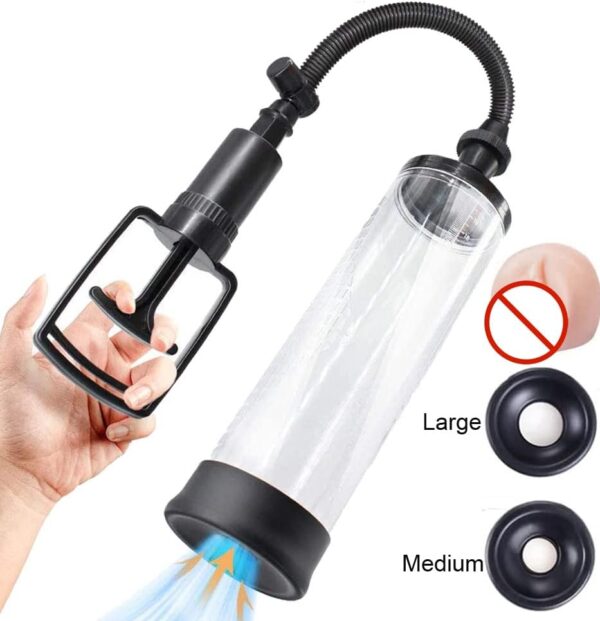 Vacuum Penis Pump, Pump for Men Enlargement, Manual Penis Vacuum for Male Erection & Enhancement, Air Pump Strengthen Enlarger Booster Extender Setting Device for Men with Power High-Vacuum Tight - Image 2